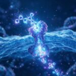 A luminous peptide docking into a glowing cell-surface receptor
